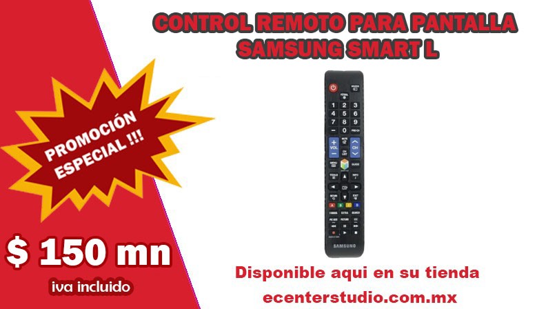 CONTROL REMOTO PARA PANTALLA SAMSUNG SMART L